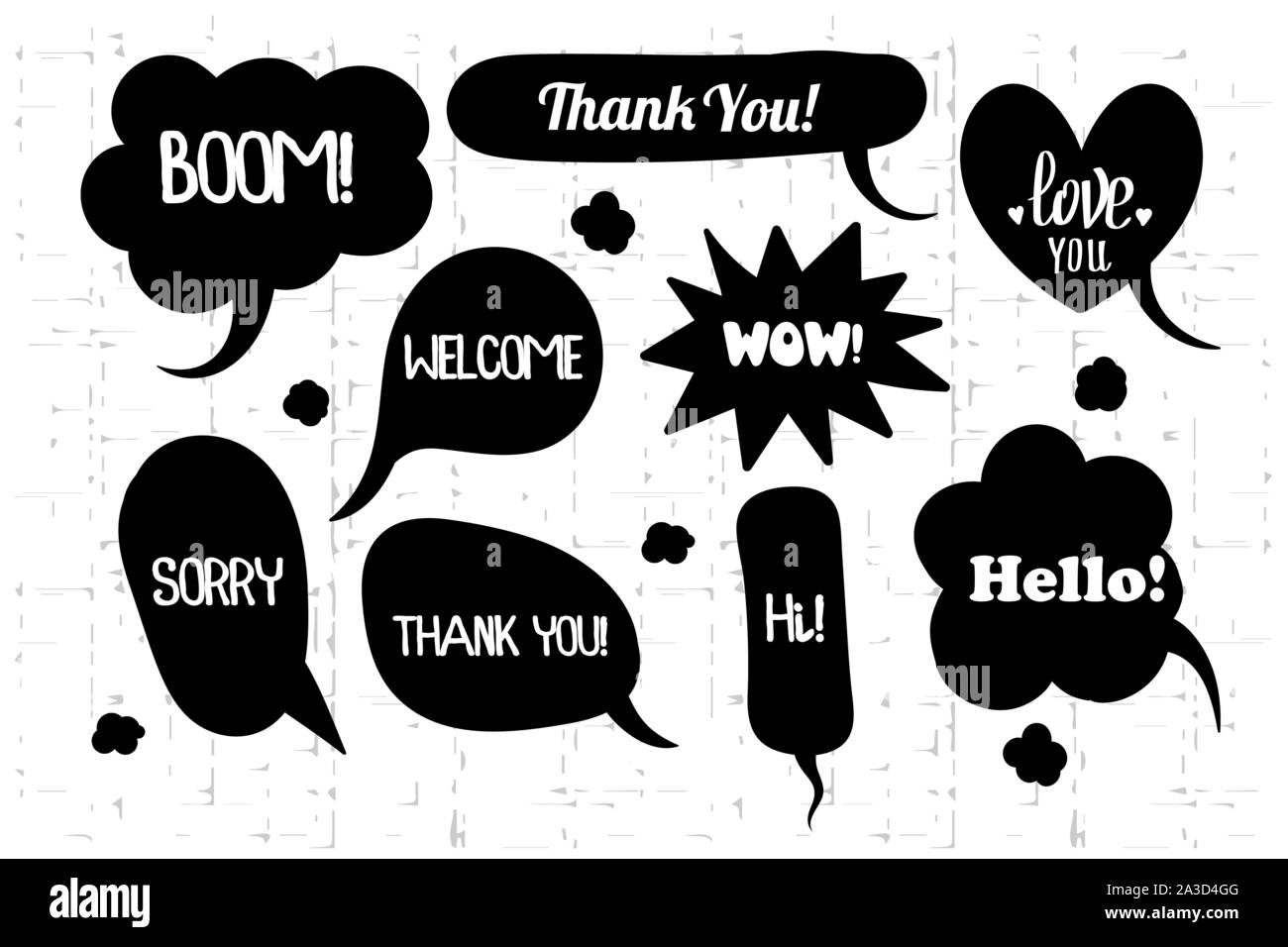 Comic Text Sprechblase in grunge Stock Vektor