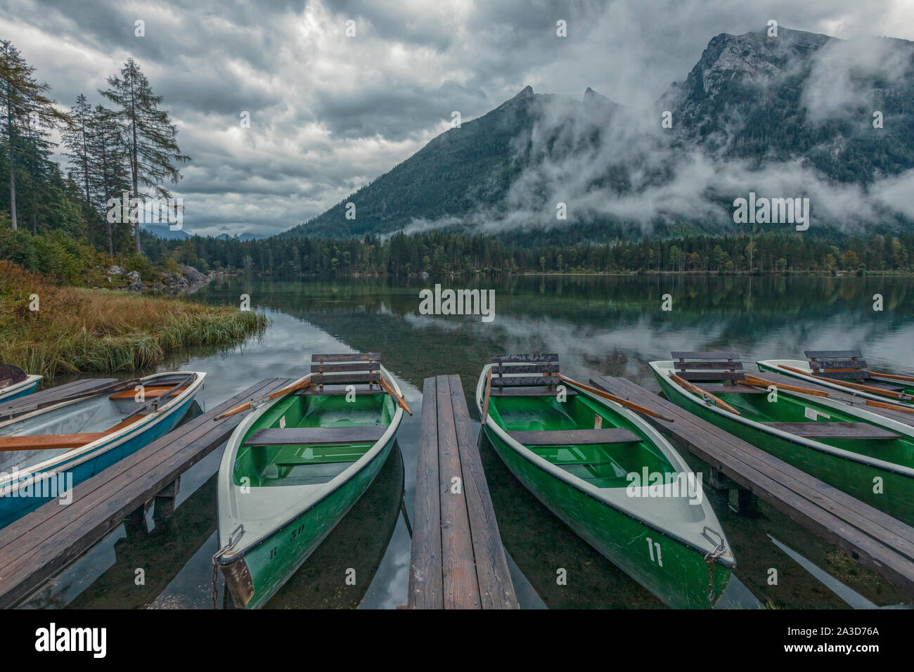 Hintersee, Ramsau, Berchtesgaden, Bayern, Deutschland, Europa Stockfoto