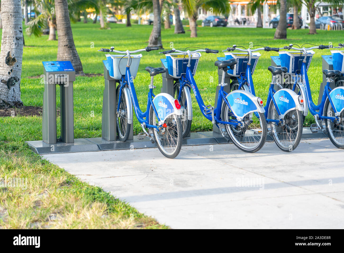 Miami Beach, Florida. Citibike, South Beach Bike-Programm Stockfotografie -  Alamy