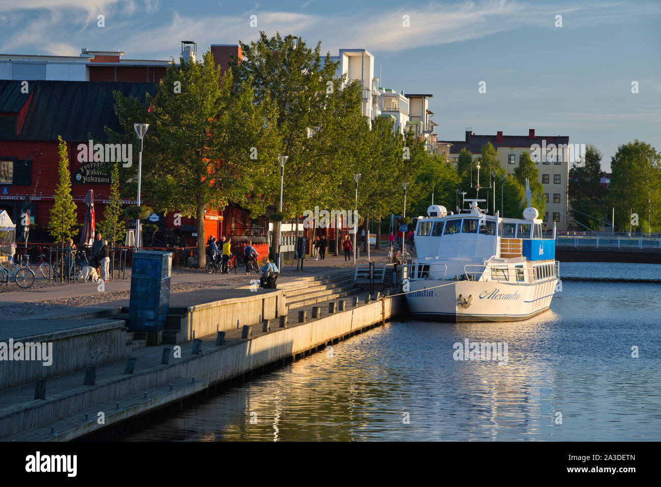 Oulu Market Square (torinranta), Oulu, Finnland Stockfoto