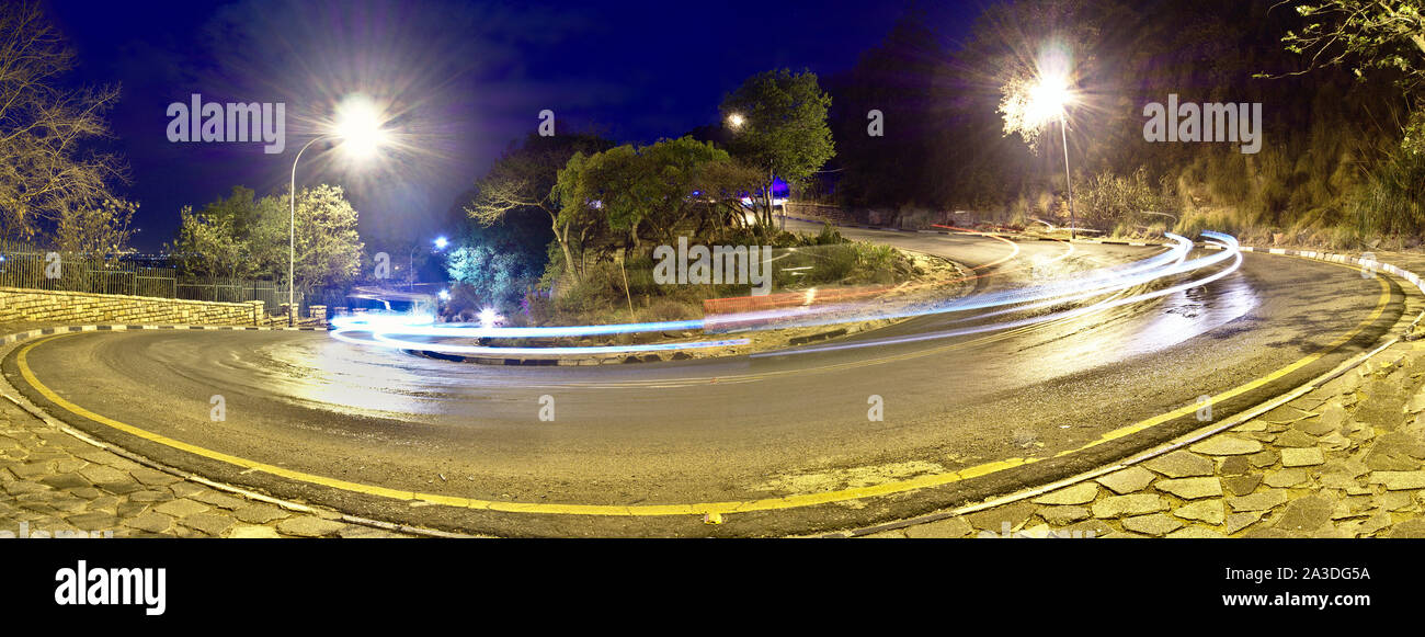 Auto Licht Trail Stockfoto