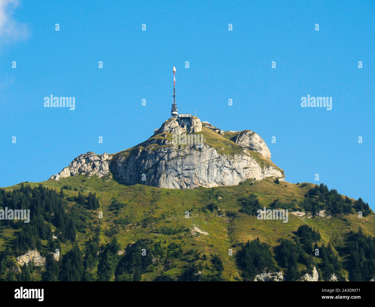 Seilbahn / Bergbahn von Brülisau auf den Hohen Kasten im Alpstein, Appenzell AI Stockfoto