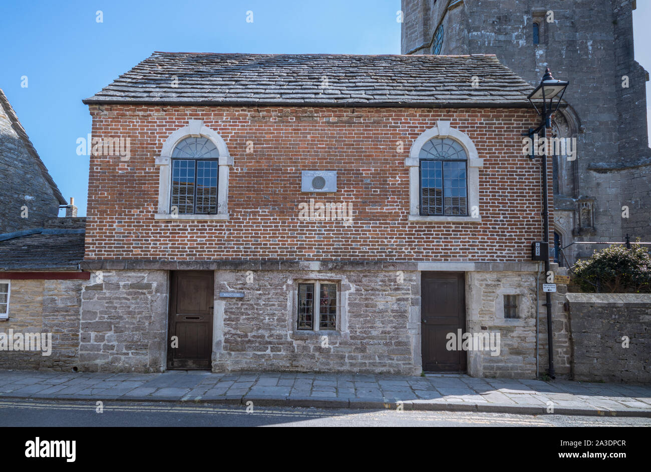 Das Alte Rathaus in Corfe in der Nähe von Wareham, Dorset, Großbritannien Stockfoto