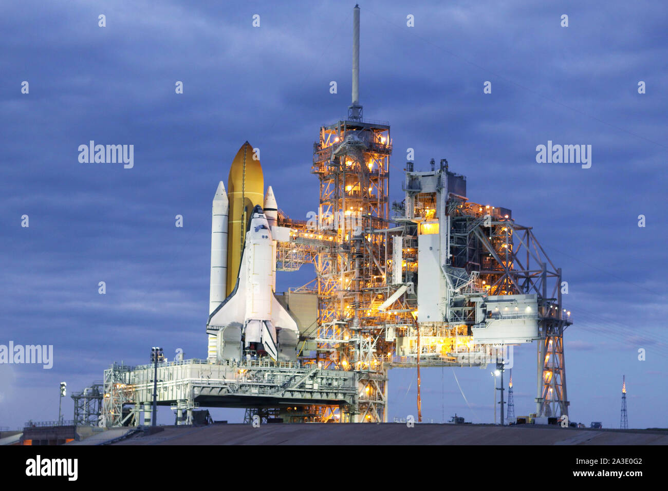 Launch Pad des Space Shuttle. Elemente dieses Bild wurde von der NASA eingerichtet Stockfoto