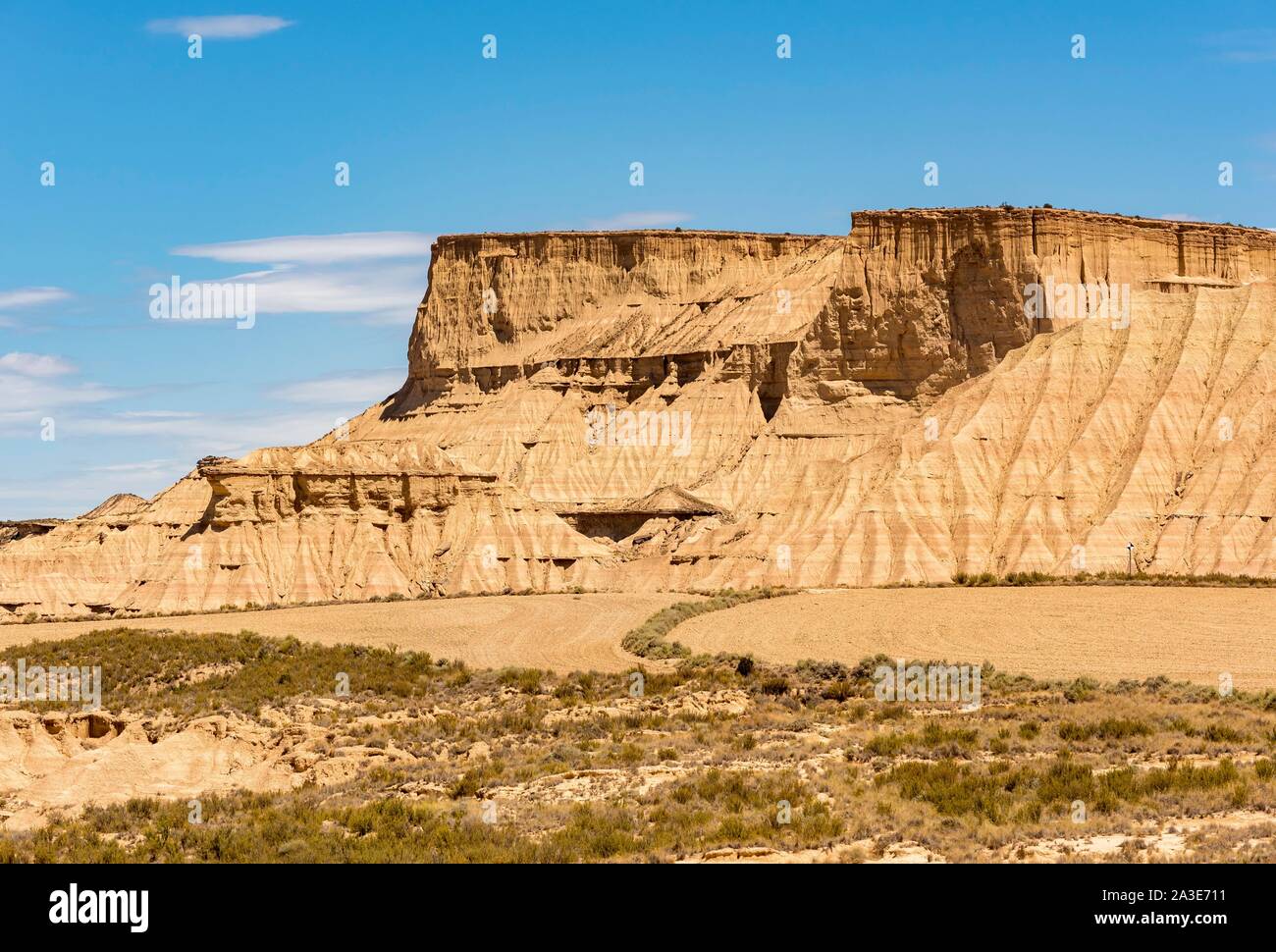 Wüste Bardenas Reales, Navarra, Spanien Stockfoto