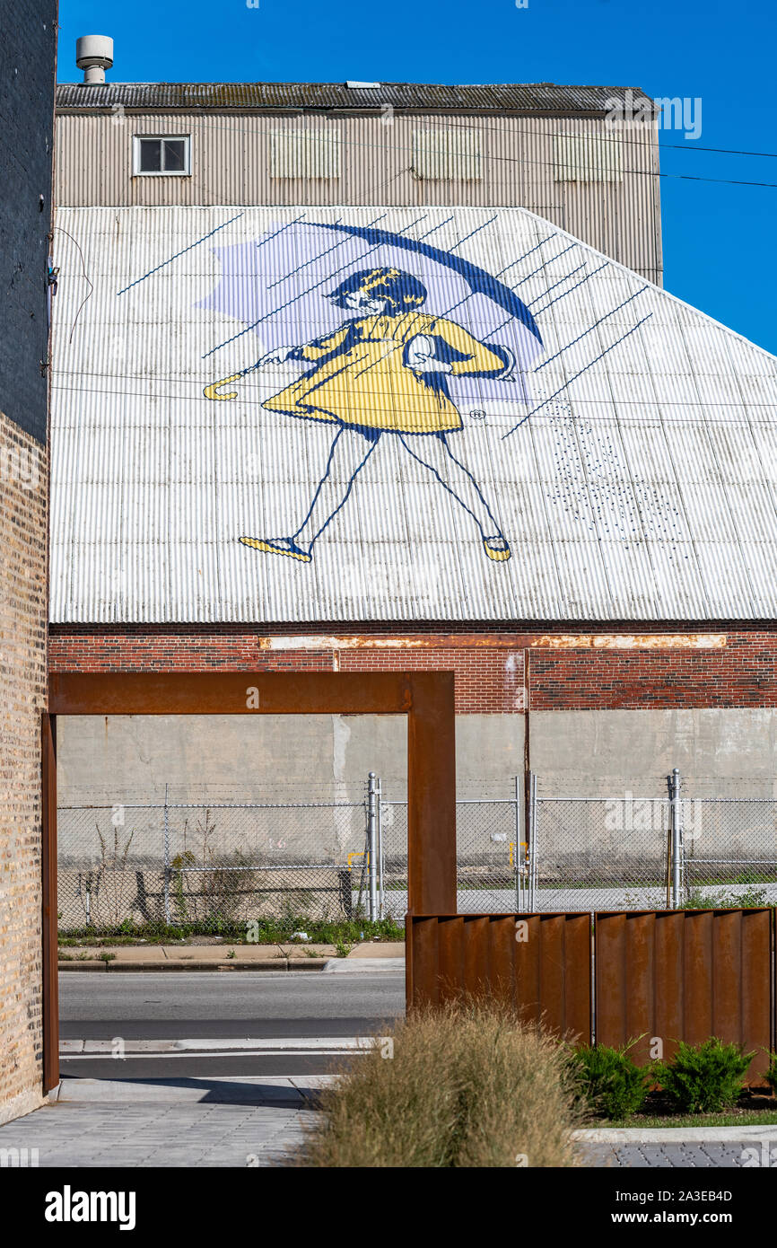 Morton Salt Factory in Elston Avenue im Lincoln Park Nachbarschaft Stockfoto