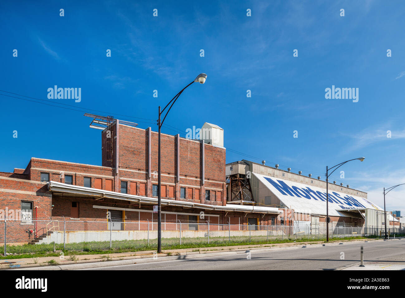 Morton Salt Factory in Elston Avenue im Lincoln Park Nachbarschaft Stockfoto