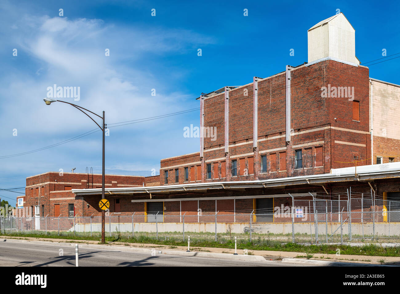 Morton Salt Factory in Elston Avenue im Lincoln Park Nachbarschaft Stockfoto