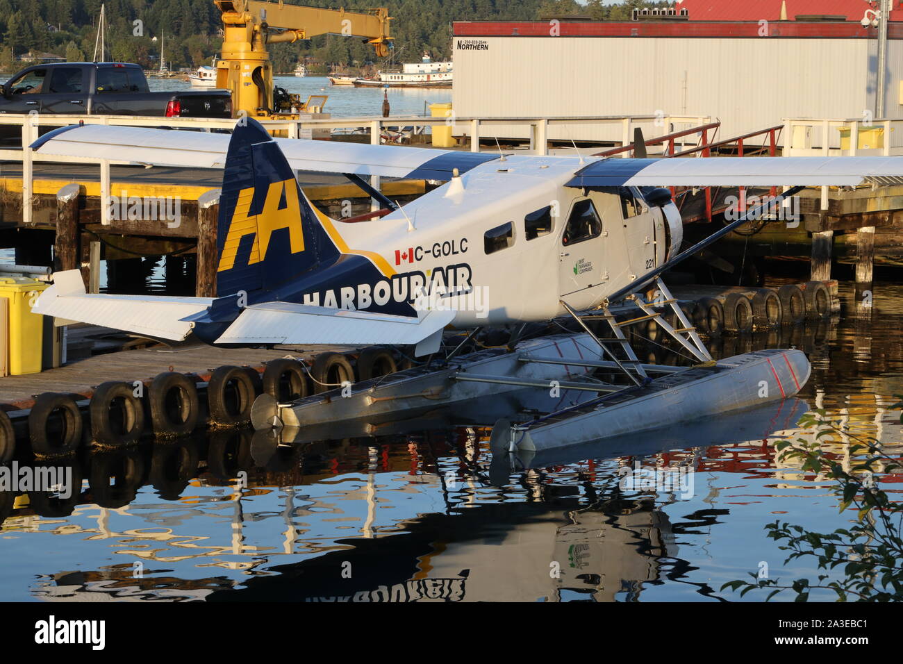 Harbour Air Beaver Salt Spring Harbor BC Stockfoto