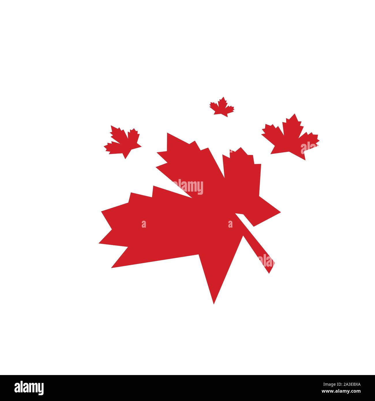 Maple Leaf Vector Illustration Design Template Stock Vektor