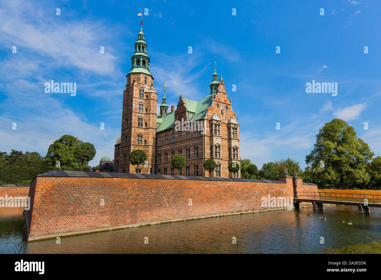 Berühmte Schloss Rosenborg, einer der meist besuchten Burgen in Kopenhagen Stockfoto