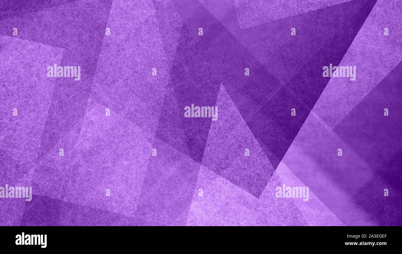 Abstrakte violetten und weißen Hintergrund mit geometrischen Diamant und Dreieck Muster. Elegant strukturierte Formen und Winkel in modernem Design. Stockfoto