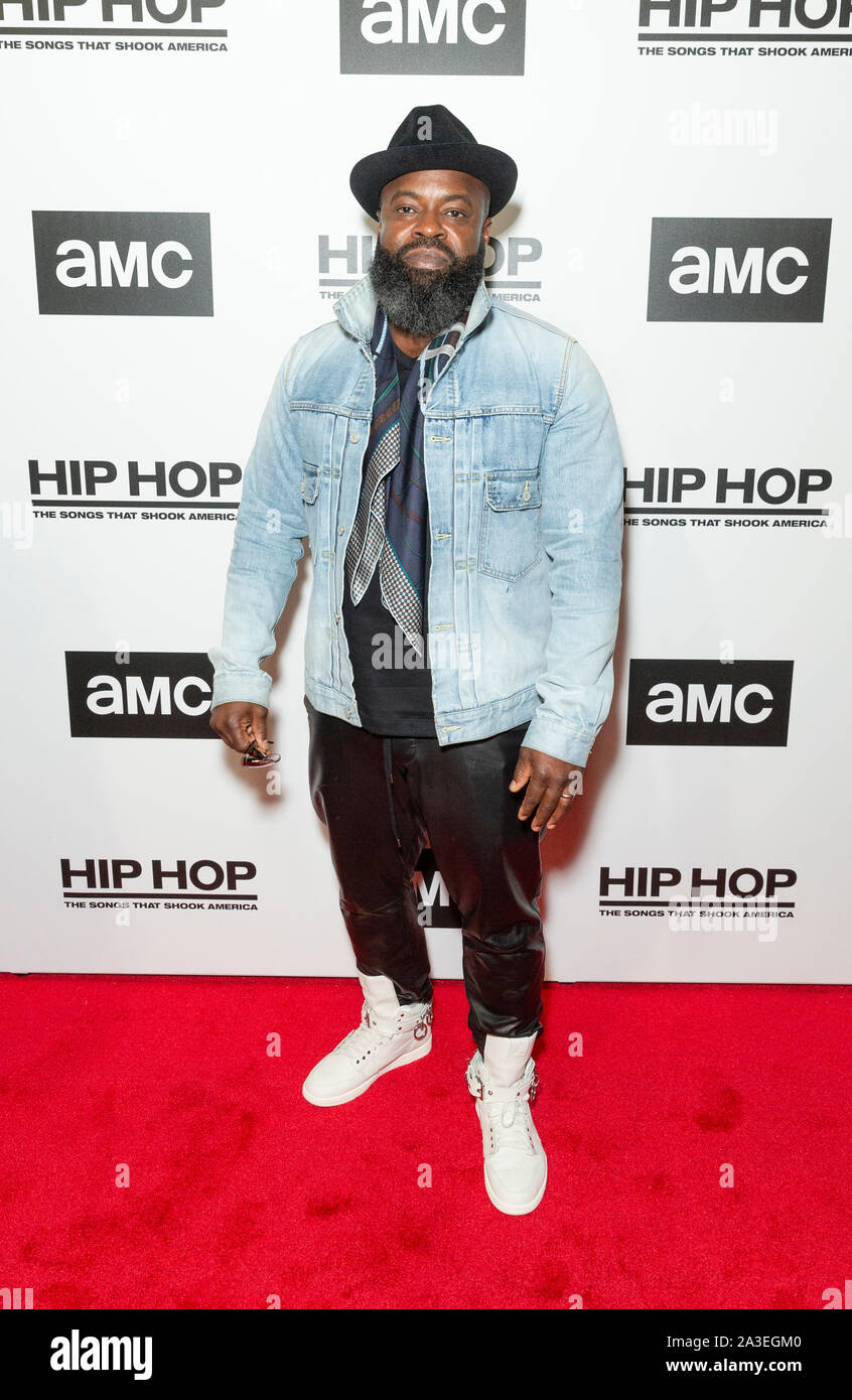 New York, NY - Oktober 7, 2019: Tariq "schwarze Gedanken" Trotter nimmt an AMC feiert Dokumentarfilm Release Hip Hop: Die Songs erschüttert Amerika am Apollo Theater Stockfoto