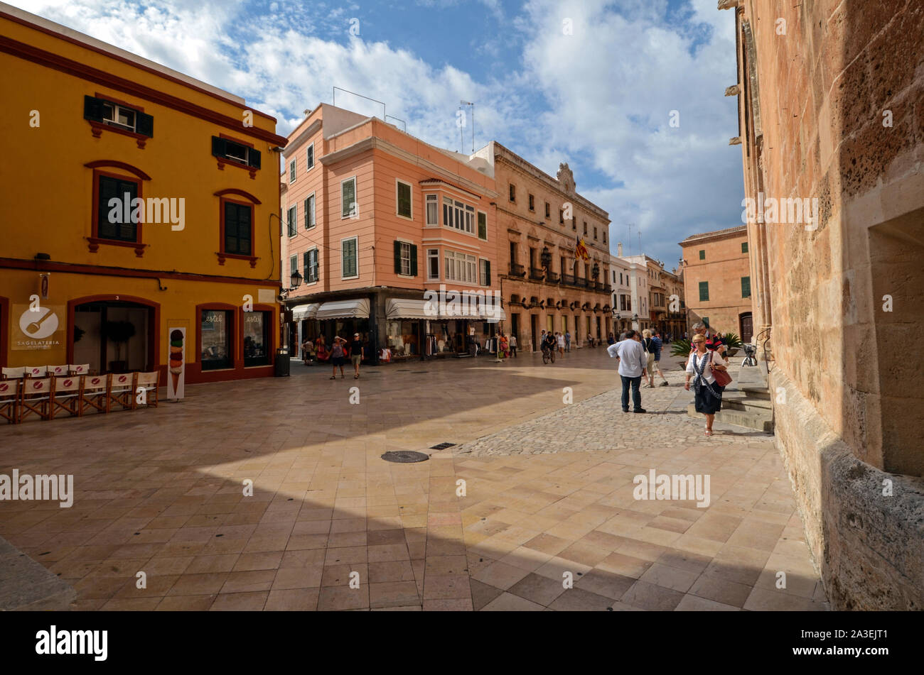 Altstadt in Ciudatella, Menorca Stockfoto