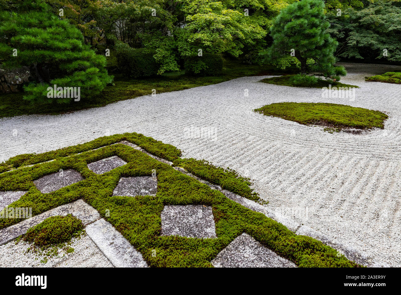 Garten - Tenjuan tenjuan Tempel Tempel ist ein kleines subtemple von nanzenji an die Zen-Meister, Emperor Kameyama in seiner religiösen Studi serviert gewidmet Stockfoto