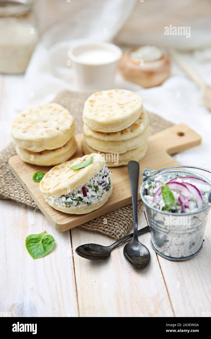 Schmerzen polaire au Fromage frais Stockfoto