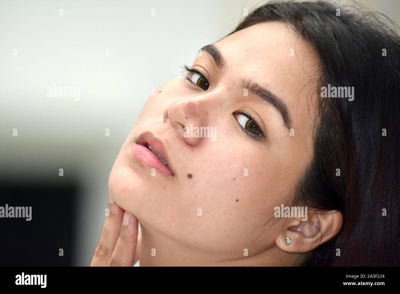 Eine nette Hübsche asiatische Person Stockfoto