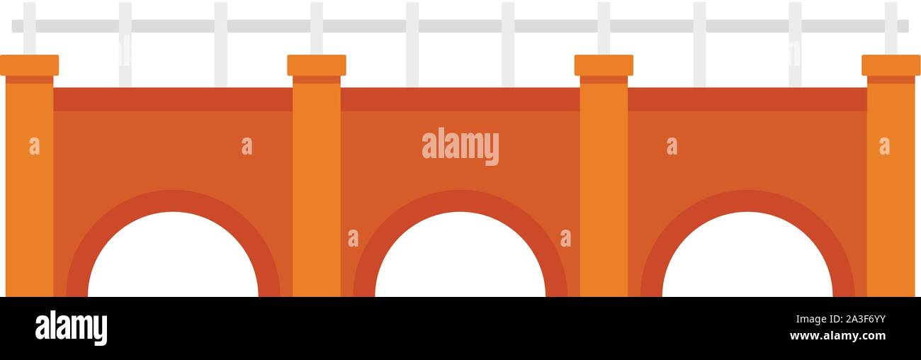 Stadt Brücke Symbol. Flache Darstellung der Stadt Brücke vektor Symbol für Web Design Stock Vektor