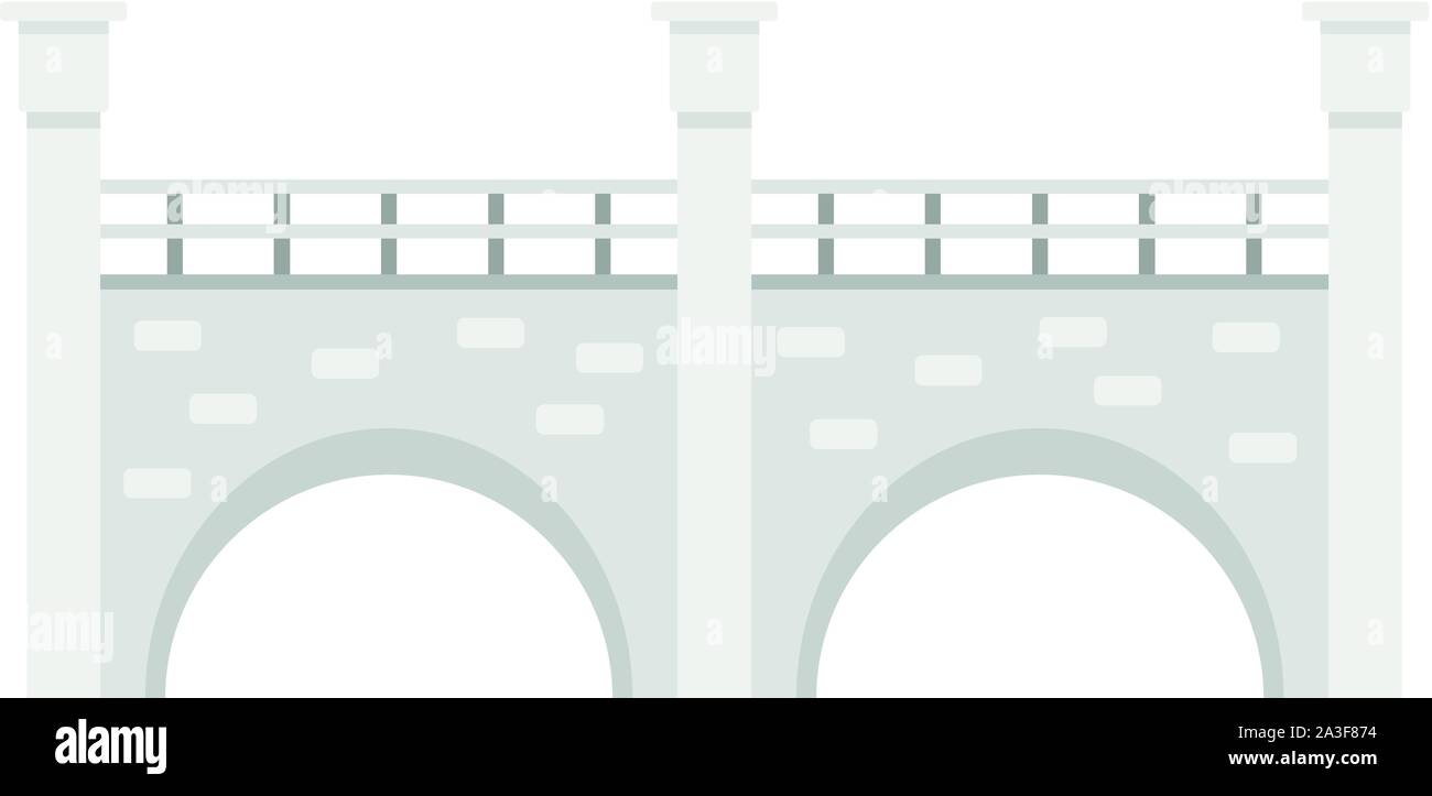 Steinerne Brücke Symbol. Flache Darstellung der Steinernen Brücke vektor Symbol für Web Design Stock Vektor