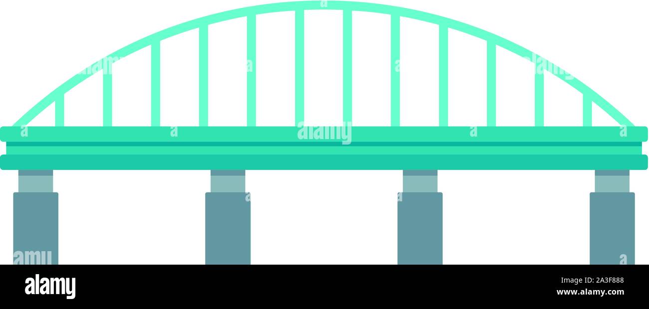 Sichere Brücke Symbol. Flache Darstellung von sicheren Brücke vektor Symbol für Web Design Stock Vektor