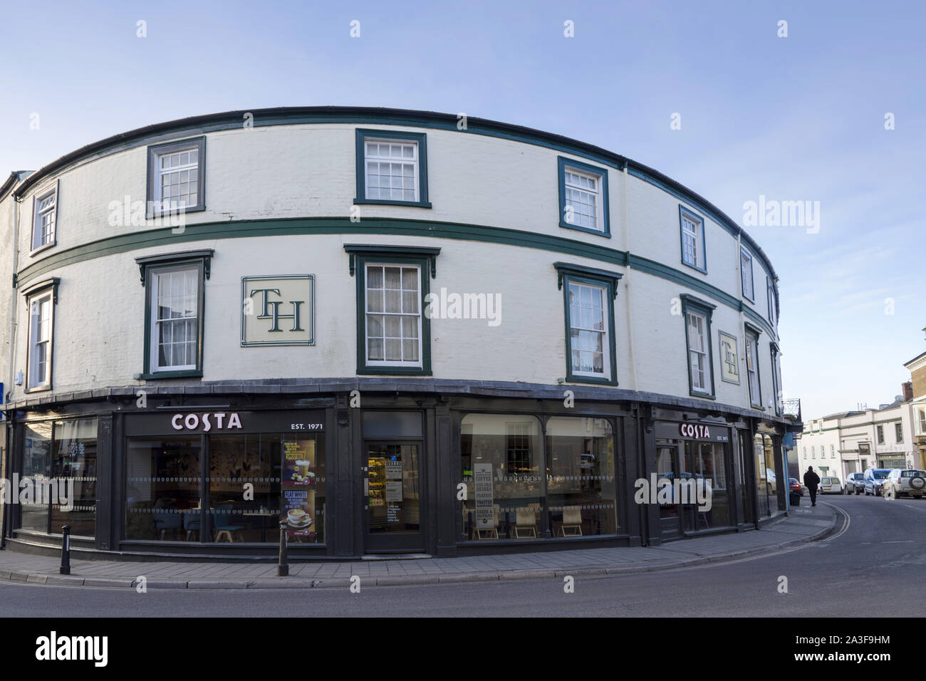 Costa Coffee Shop, Axminster, Devon. Stockfoto