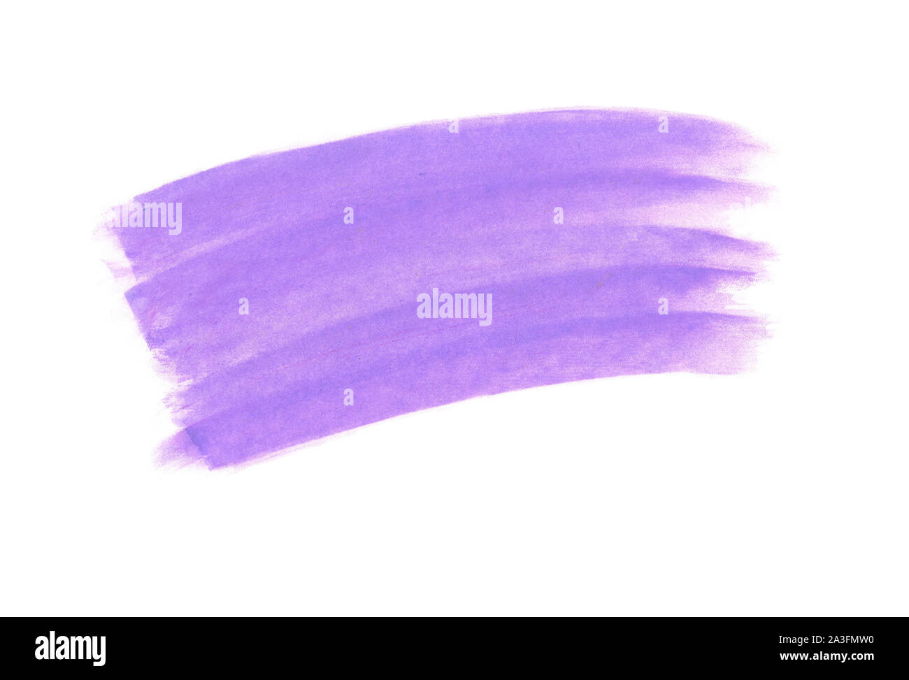 Violett/Lavendel Kreide Strich auf weißem Hintergrund, grunge Textur, können in sozialen Medien Beiträge oder Werbung verwendet werden. Stockfoto