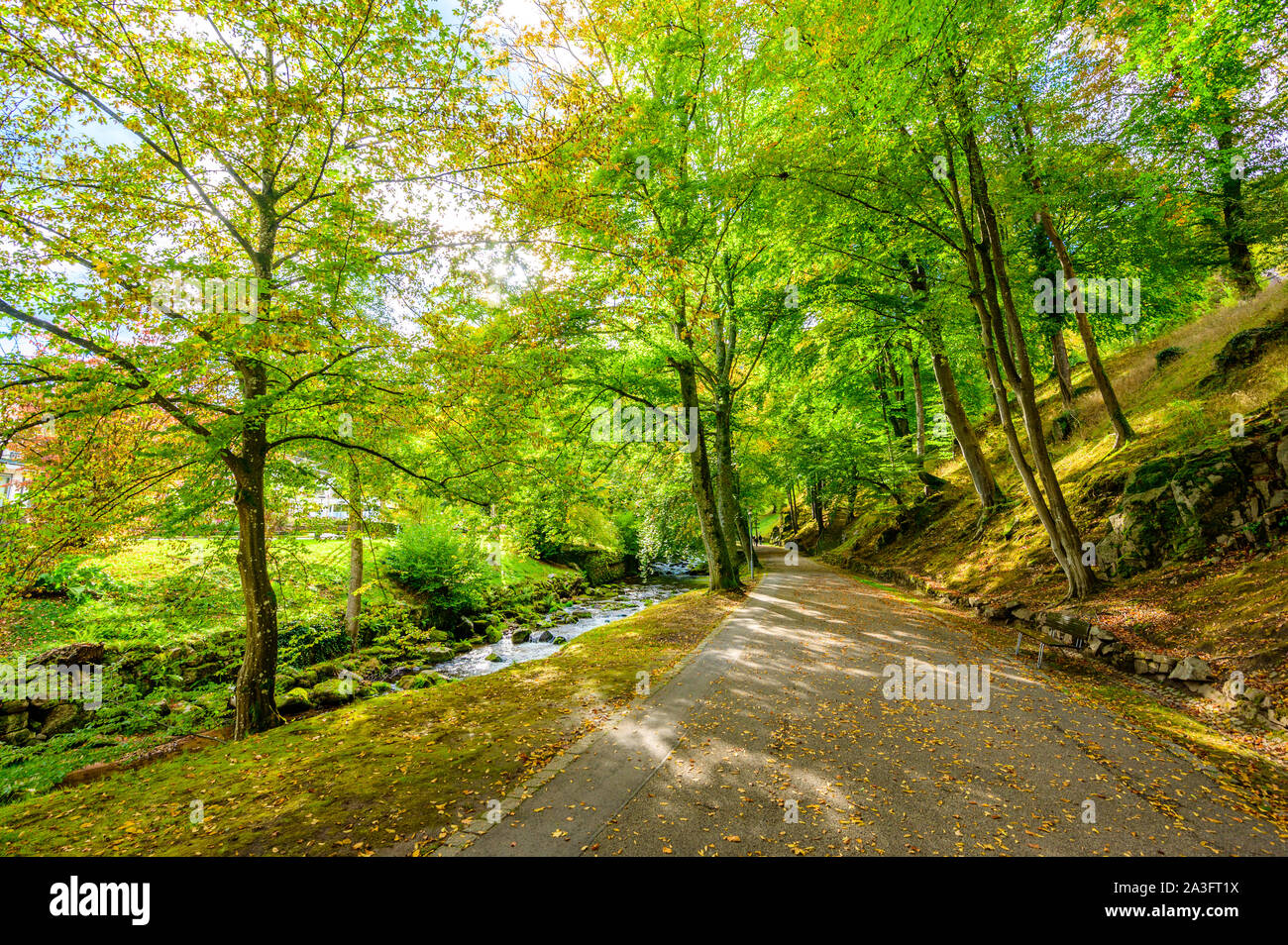 Bad Wildbad - wunderschöner Ort in Schwarzwald, Deutschland Stockfoto