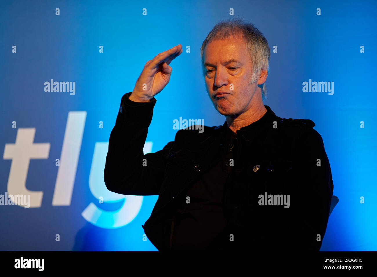 Clint Boon kürzlich bei einem Radio Konferenz in Manchester Stockfoto