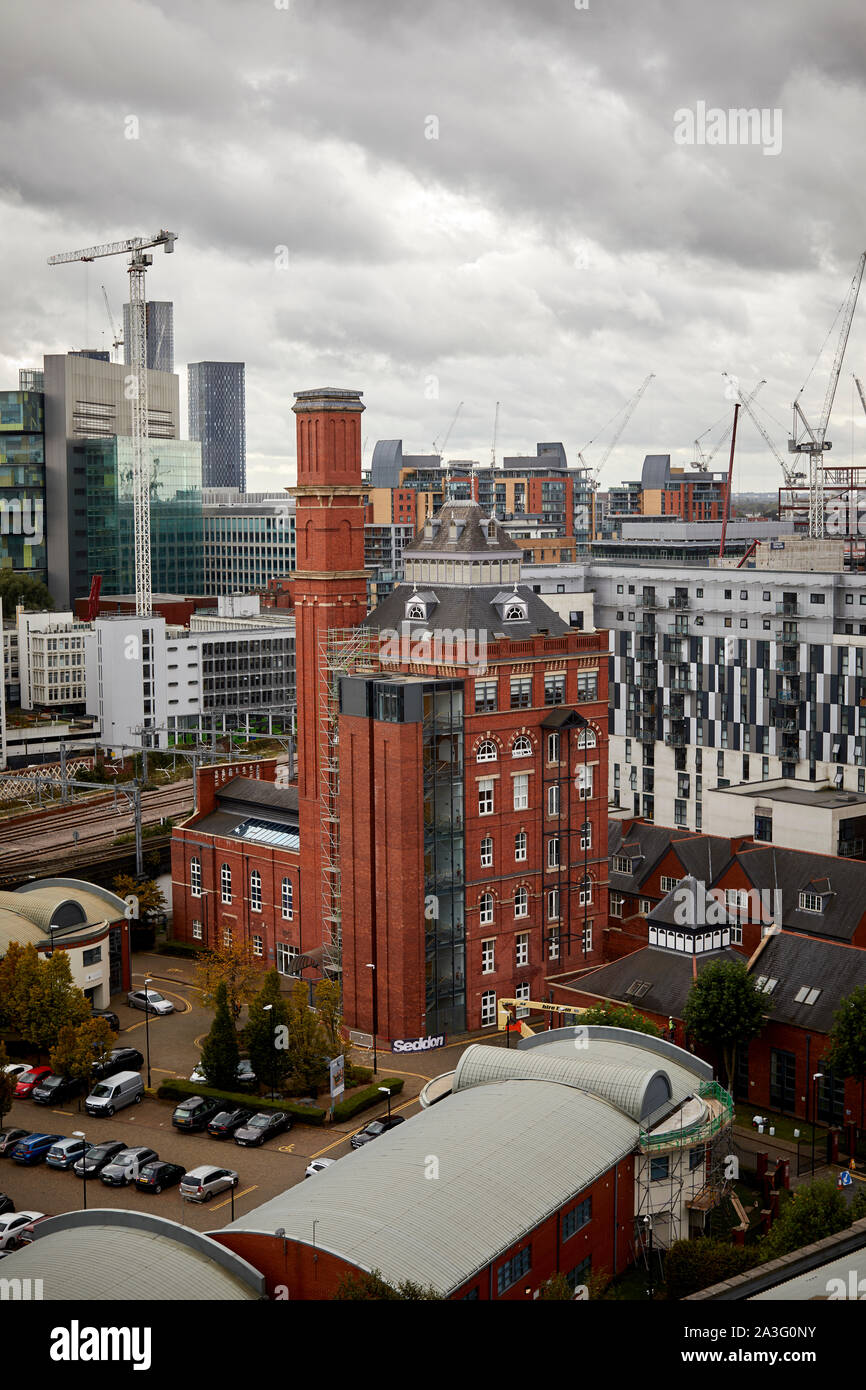 Deva City Office Park Manchester einzigartige office Entwicklung auf dem Gelände des ehemaligen Threlfall Brauerei Stockfoto