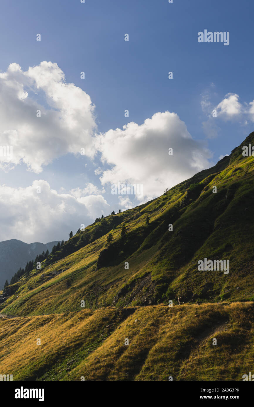 Mit Blick auf die Karpaten auf Transfagarasan Straße, Rumänien Stockfoto