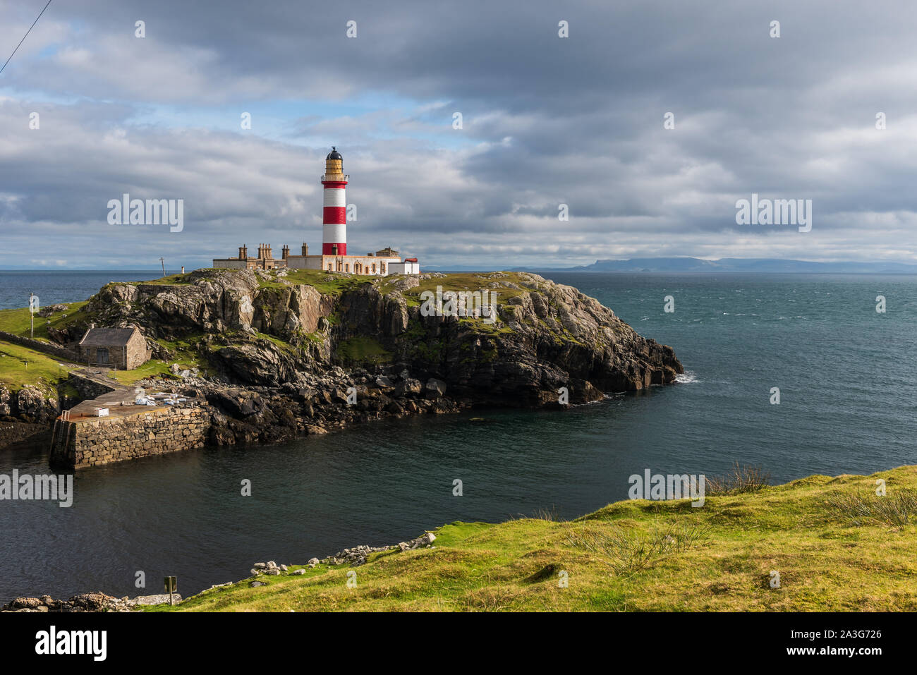 Eilean Glas Leuchtturm Scalpay Isle of Harris Stockfoto