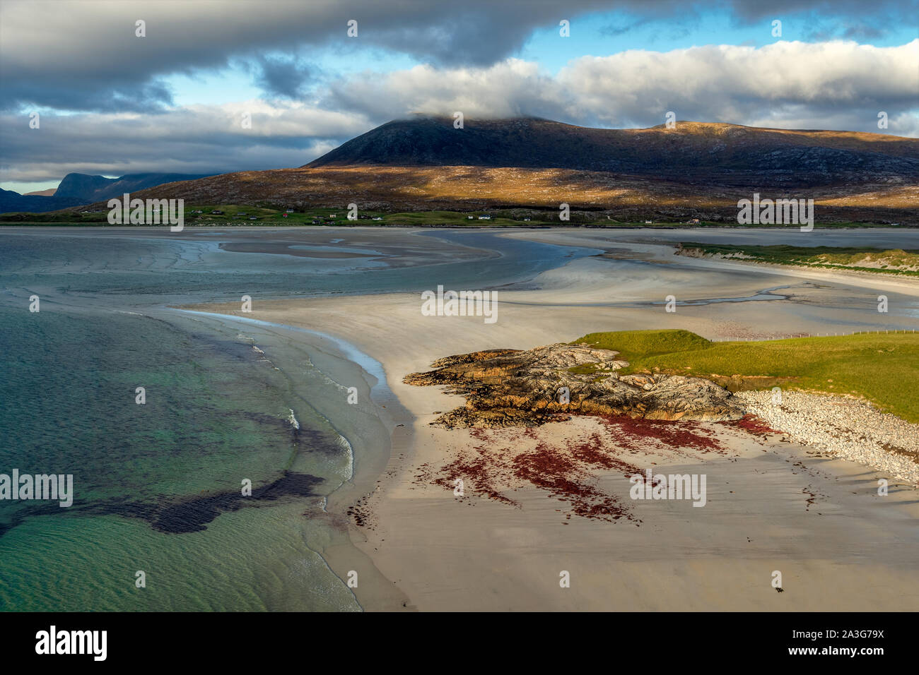 Seilebost Strand auf der Isle of Harris Schottland Stockfoto