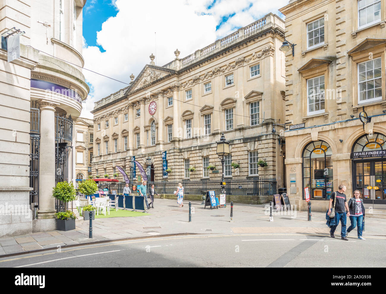 St. Nikolaus Markt ist ein dynamischer Markt in einem Georgianischen arcade bietet eine Mischung aus unabhängigen Stände, kleinen Läden und Essen. Bristol. England. UK. Stockfoto