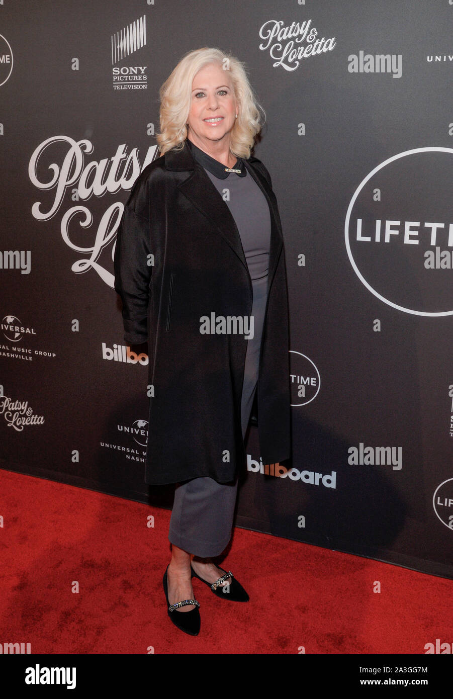 New York, NY - Oktober 7, 2019: Callie Khouri besucht Lebensdauer präsentiert Special Screening von "Patsy & Loretta" in der Carnegie Hall Stockfoto