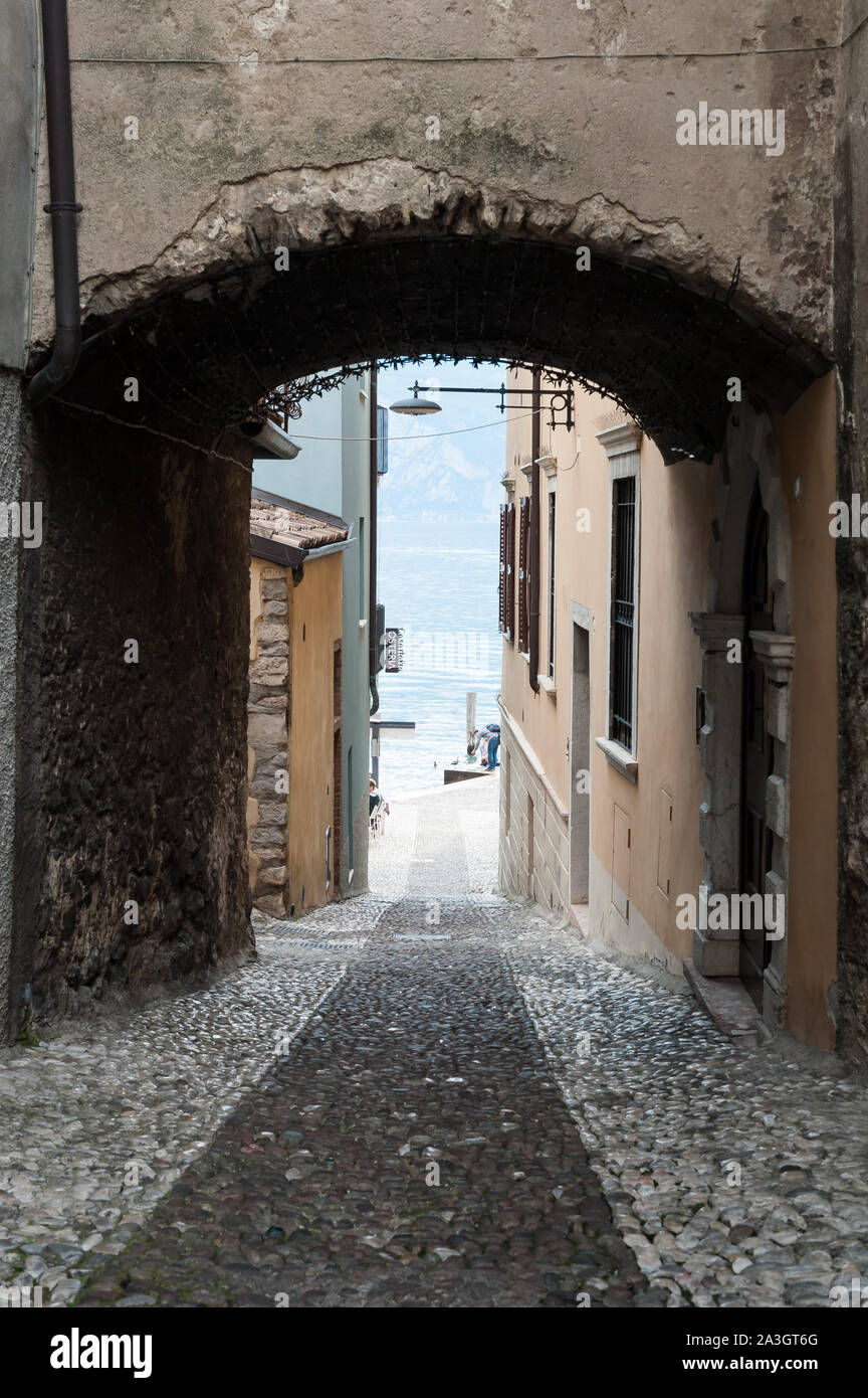 Malcesine, Provinz Verona, Venetien, Italien Stockfoto