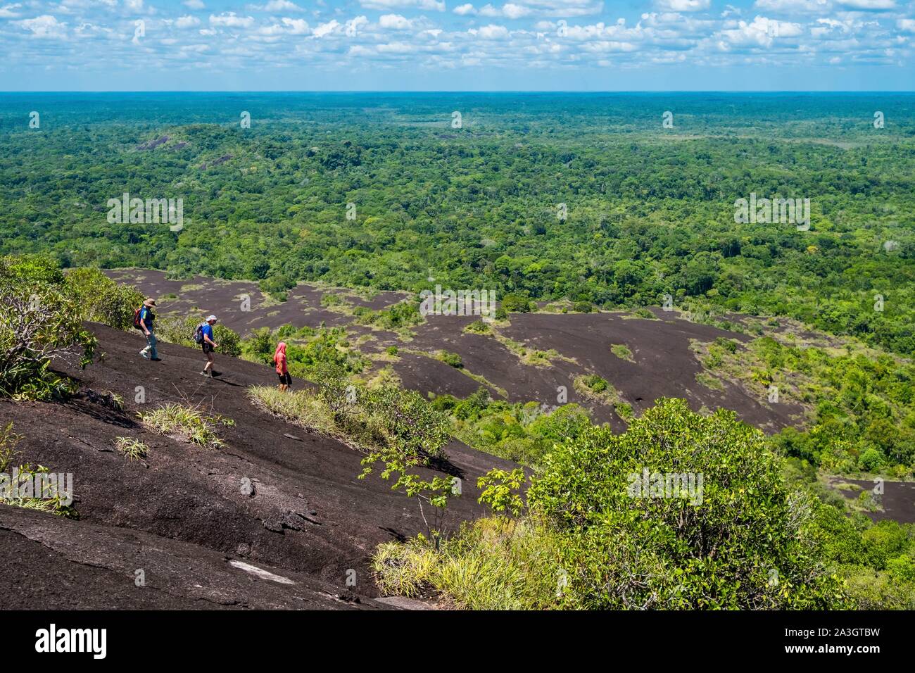 Kolumbien, Guainia, Inirida, Cerros de Mavicure, Abstieg der Cerro Diablo Stockfoto