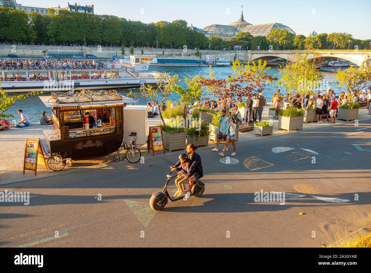 Frankreich, Paris, Bereich als Weltkulturerbe von der UNESCO, Les Nouvelles Berges Stockfoto