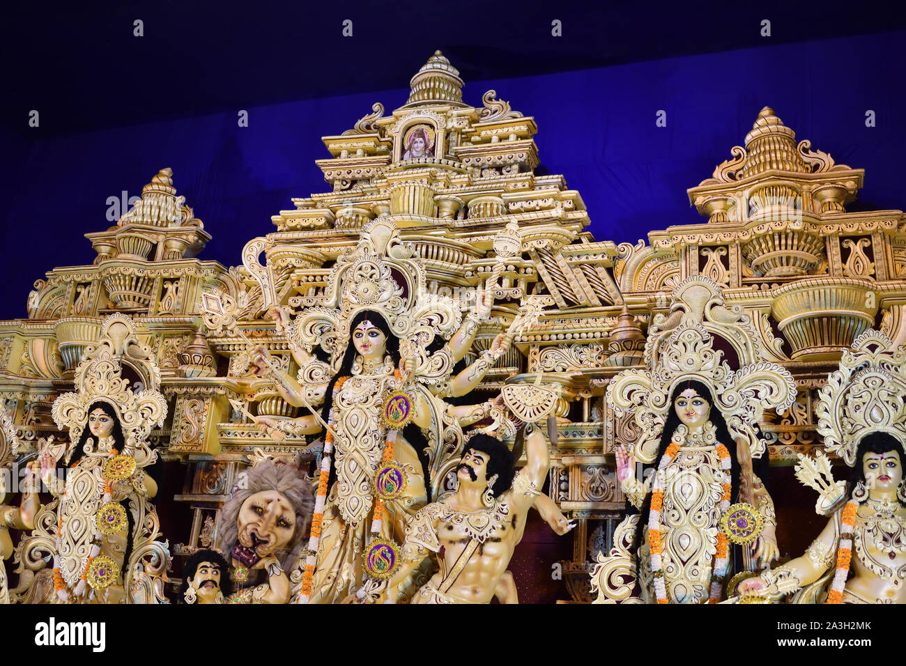 Durga Puja in Kolkata Stockfoto