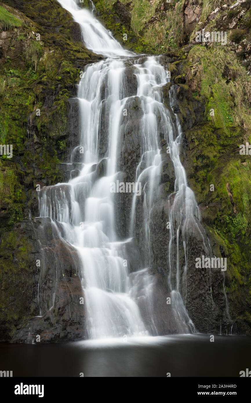 Assaranca Wasserfall, Ardara, Co Donegal, Irland Stockfoto