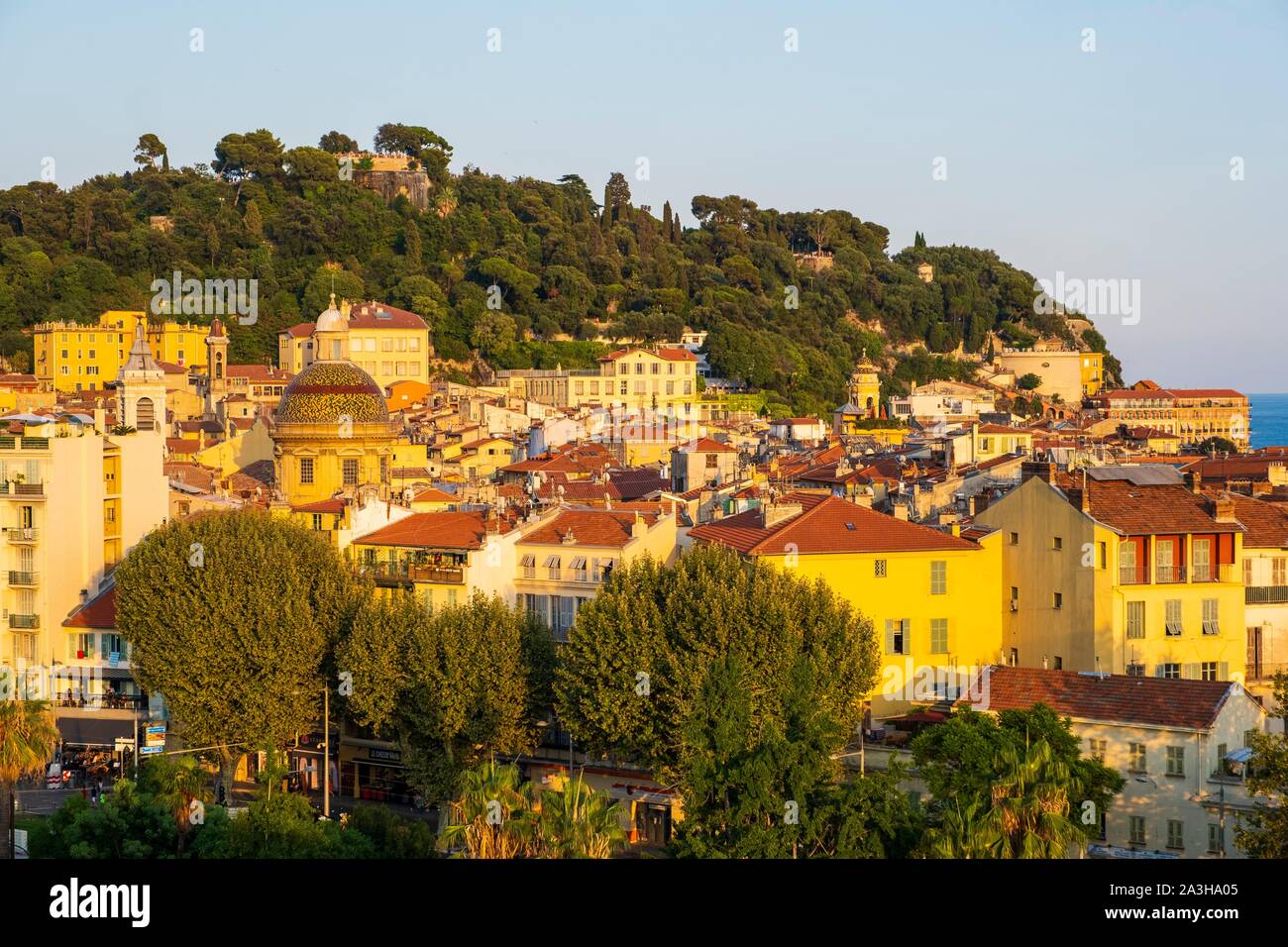 Frankreich, Alpes Maritimes, schöne, Altstadt und den Burgberg Stockfoto