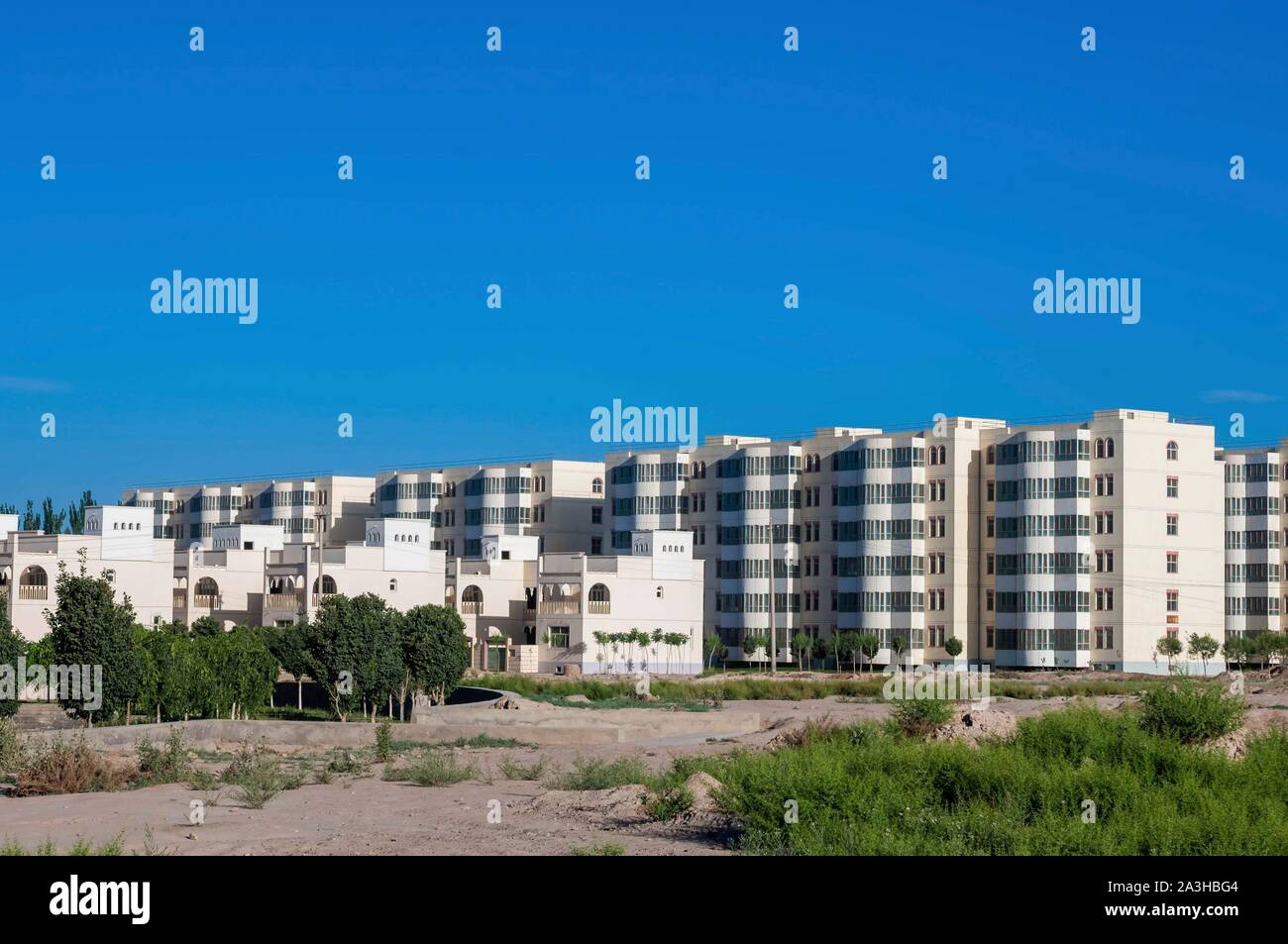 China, Xinjiang autonome Region, Kashgar, moderne Stadt, neue Wohn- Wohnungen Stockfoto