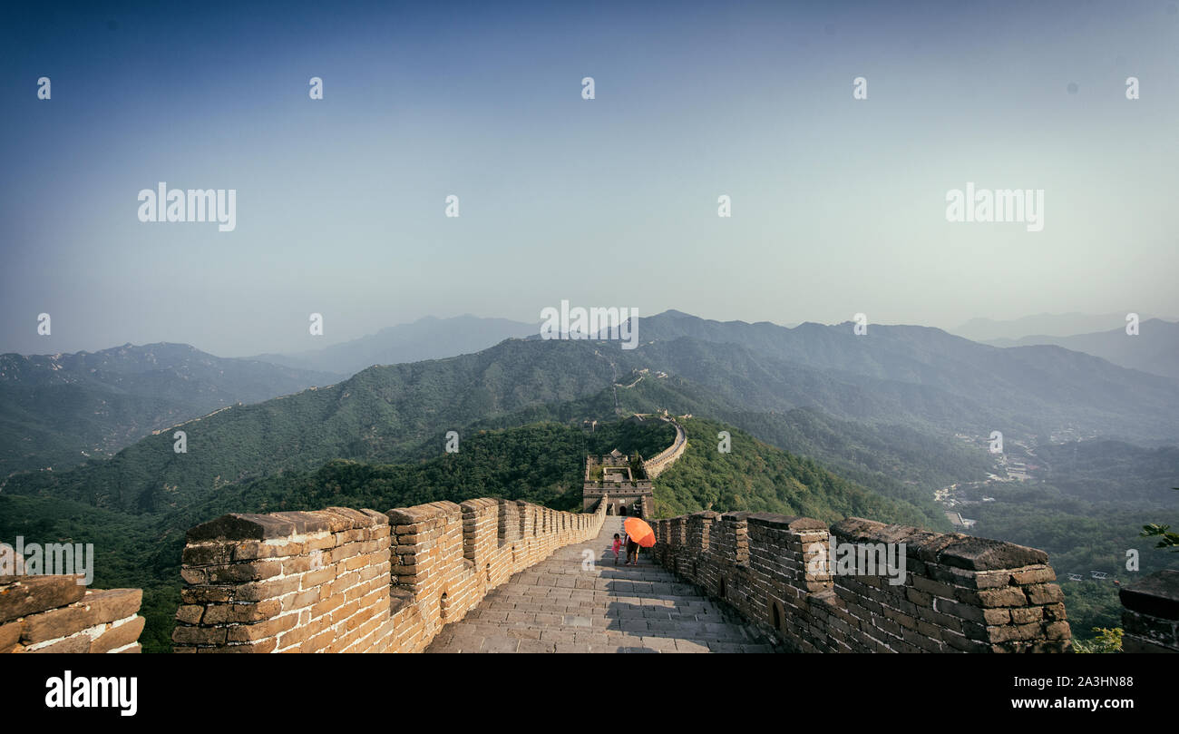 Die große Mauer von China Stockfoto