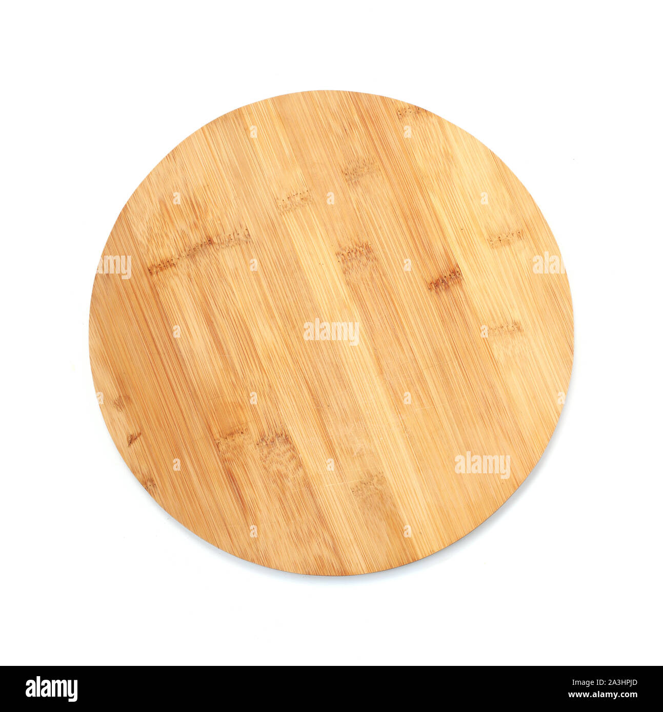 Holzbrett isoliert auf weißem Stockfoto