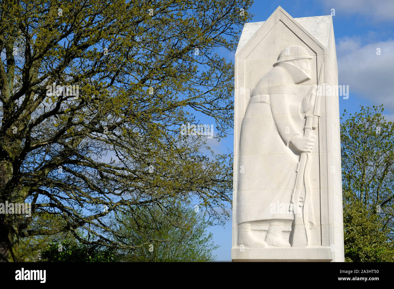 Fürstenberg war Memorial in Nord Wales, entworfen von Eric Gill Stockfoto