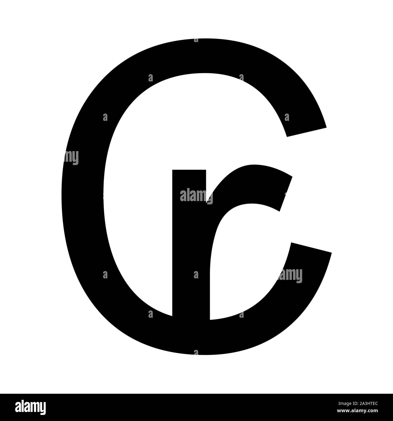 Brasilianische Cruzeiro Währungssymbol Stock Vektor