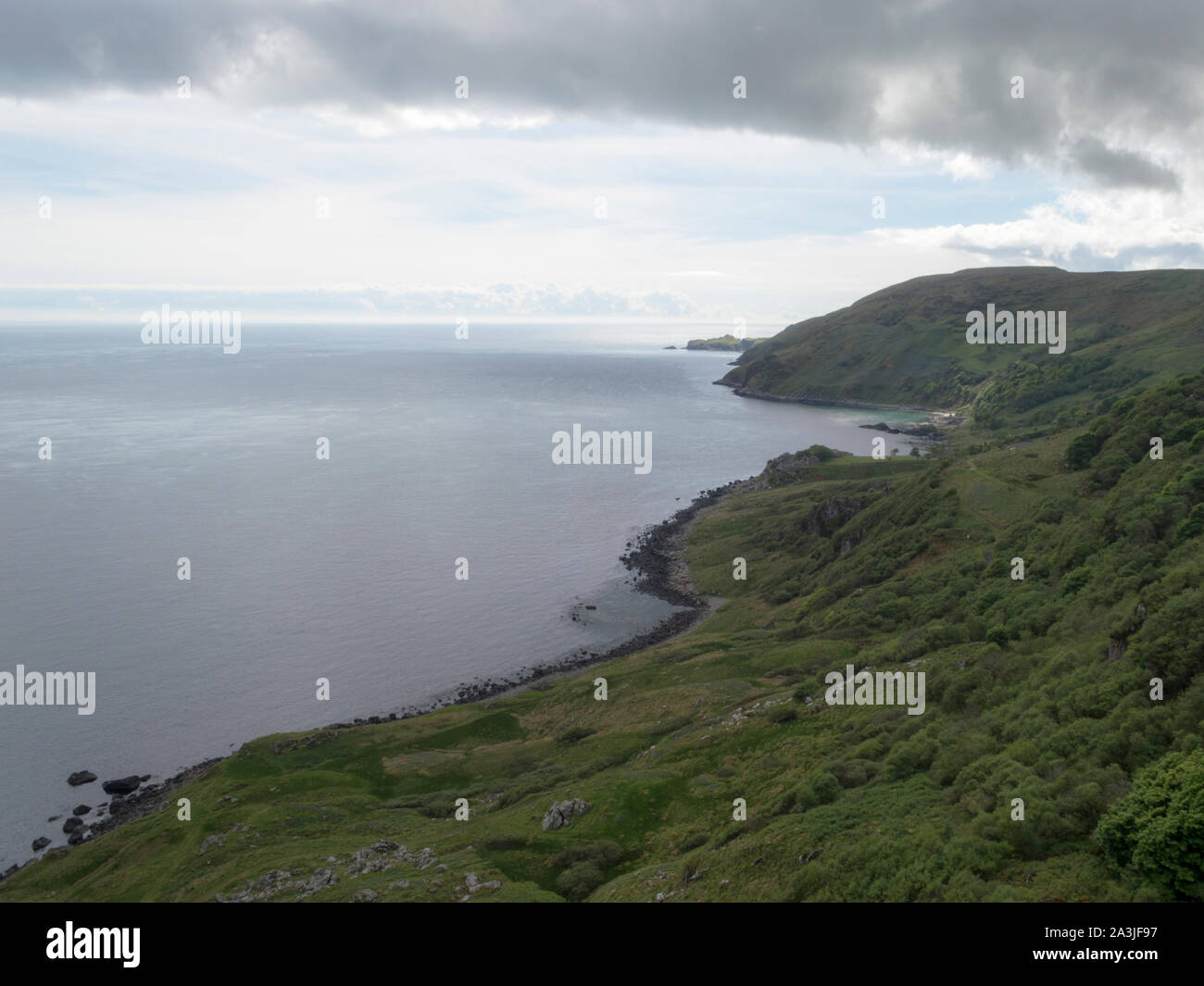 Nord-ost-Küste von Torr Kopf gesehen, Ballycastle, County Antrim, Nordirland Stockfoto