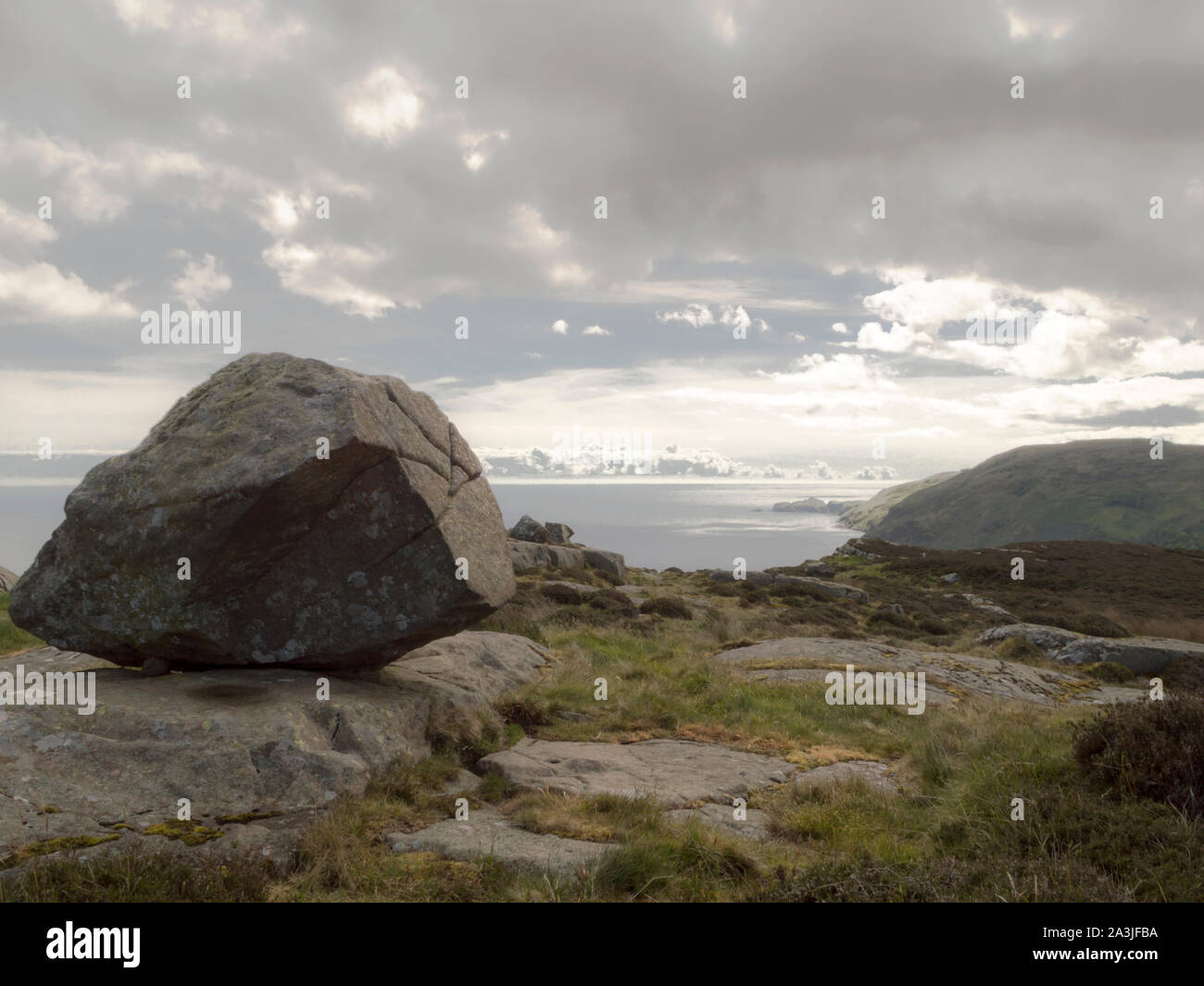 Nord-ost-Küste von Torr Kopf gesehen, Ballycastle, County Antrim, Nordirland Stockfoto