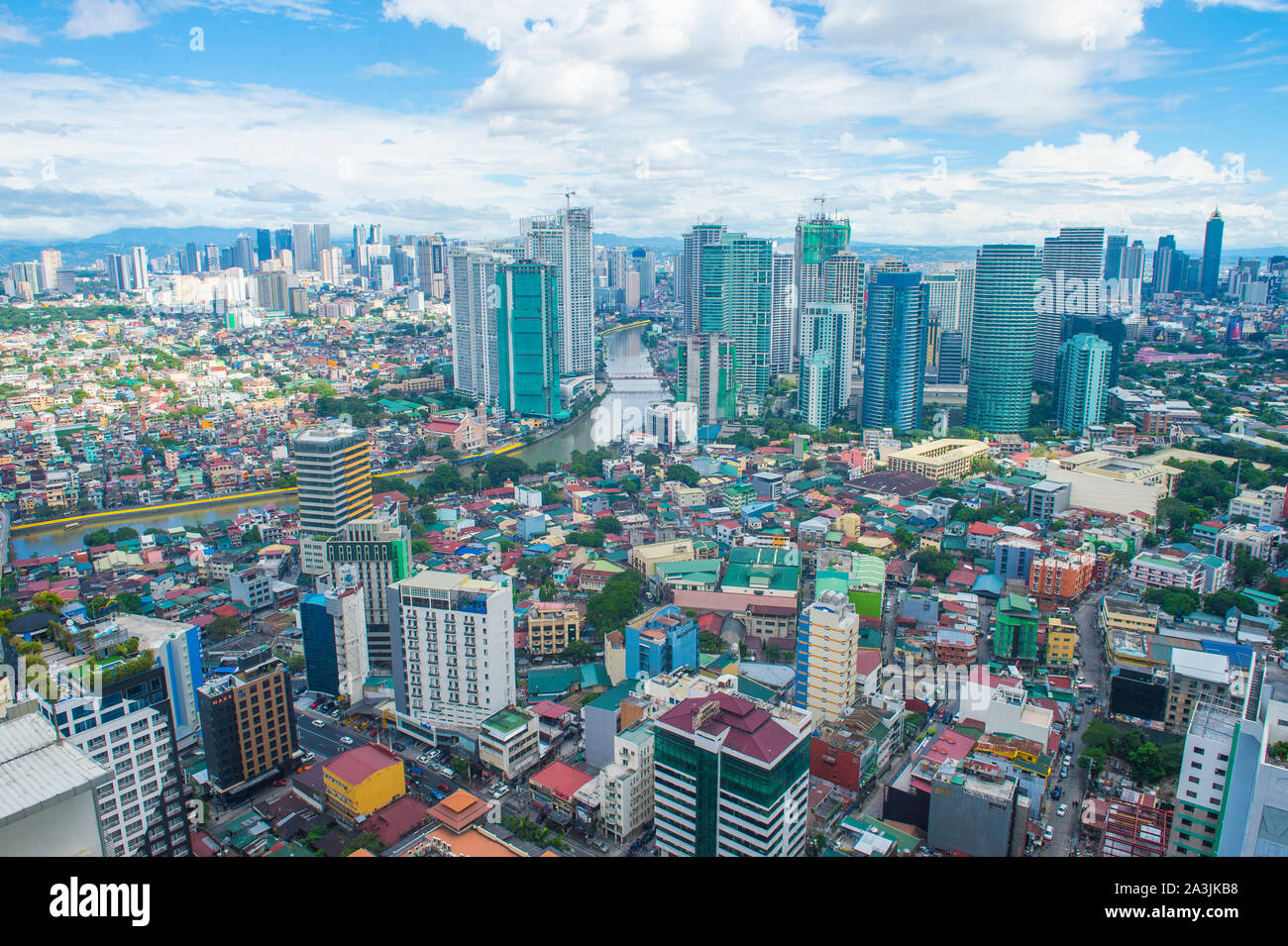 Blick auf Manila Philippinen Stockfoto