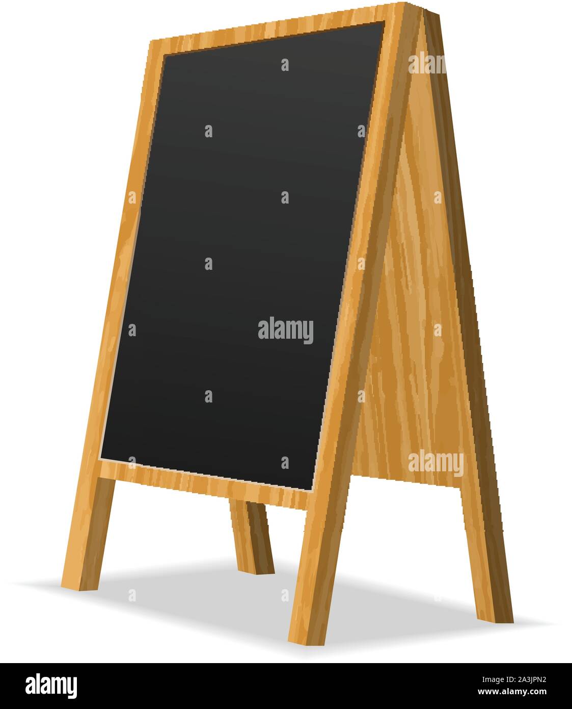 Werbung stehen auf einem weißen Hintergrund. Vector Illustration. Stock Vektor