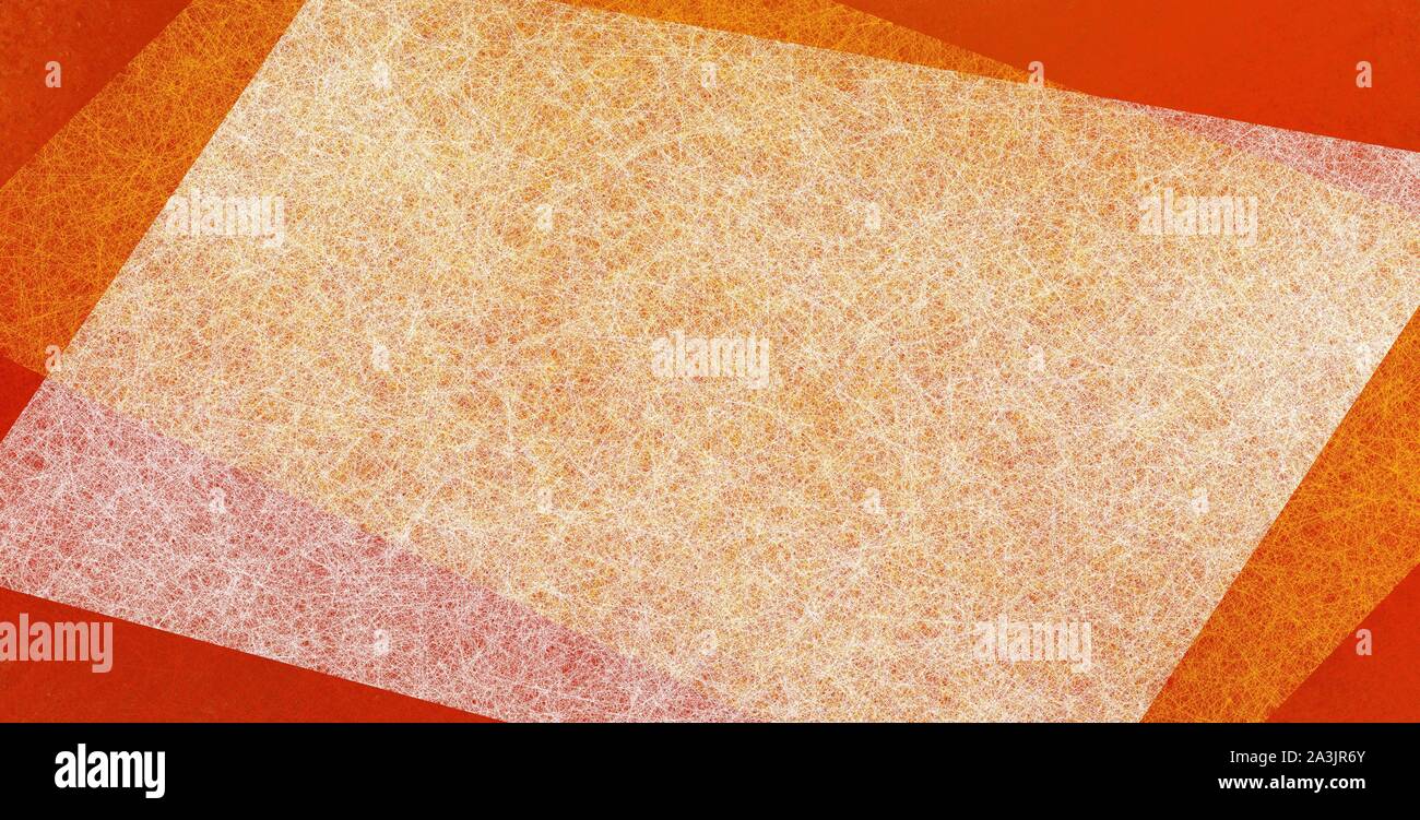Zusammenfassung Hintergrund in warmen Orange Gelb Gold und weißen Farben und geschichteten Polygon und rechteckige Formen Stockfoto